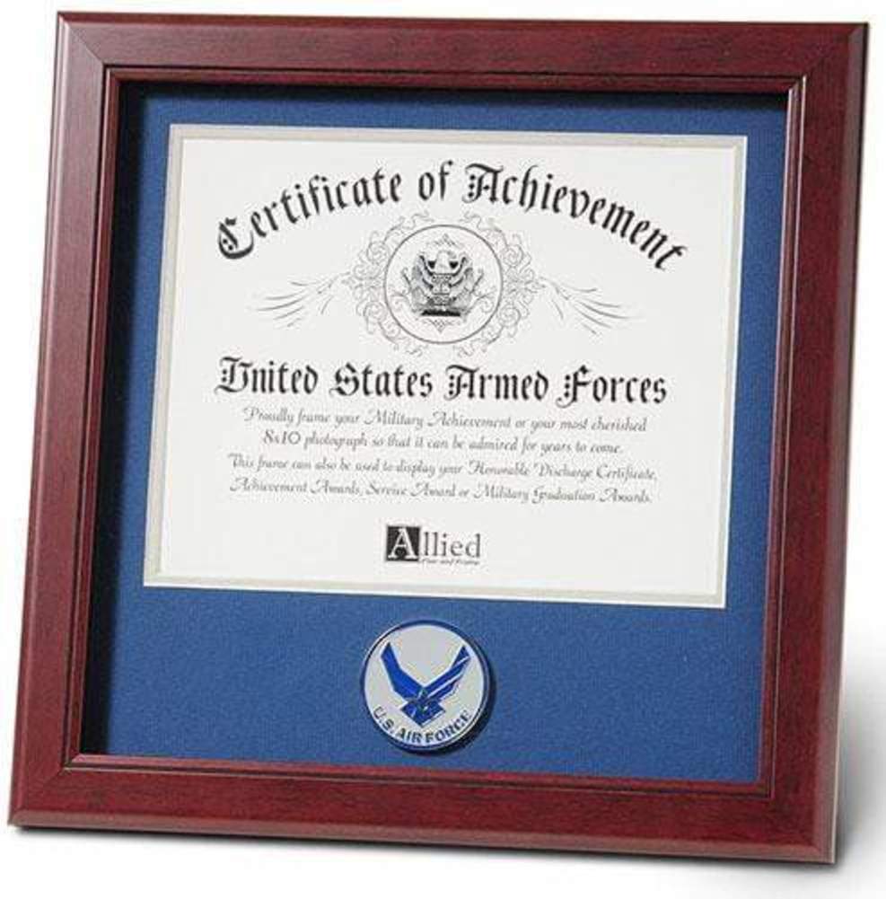 Aim High Air Force Certificate of Achievement - 14" x 14" Frame