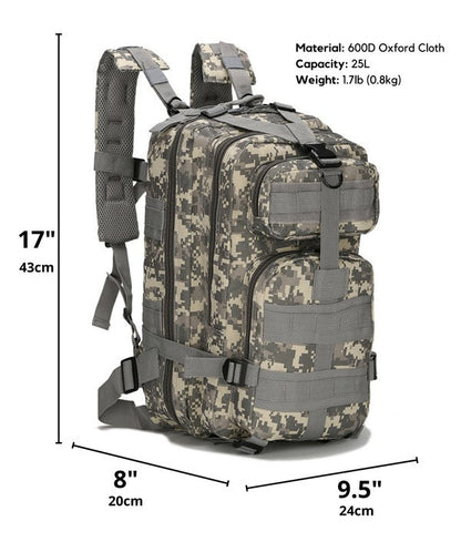 Tactical Military 25L MOLLE Backpack