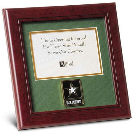 Go Army Medallion Landscape Picture, 4" x 6" - 10" x 10" Frame